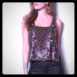 All Over Beaded Top